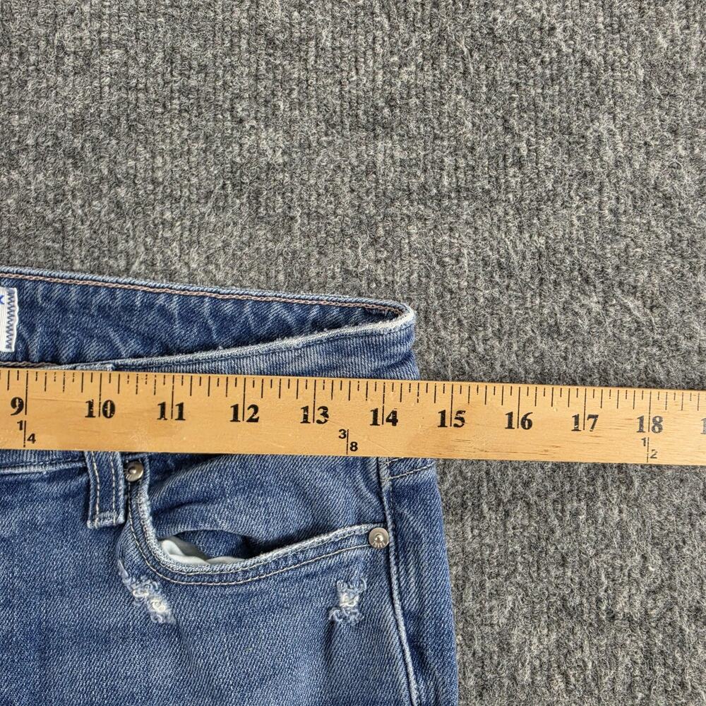 Paige Jeans Womens 27 Sloane Slim Bootcut Medium Wash Blue Denim Casual Stretch - Picture 12 of 16